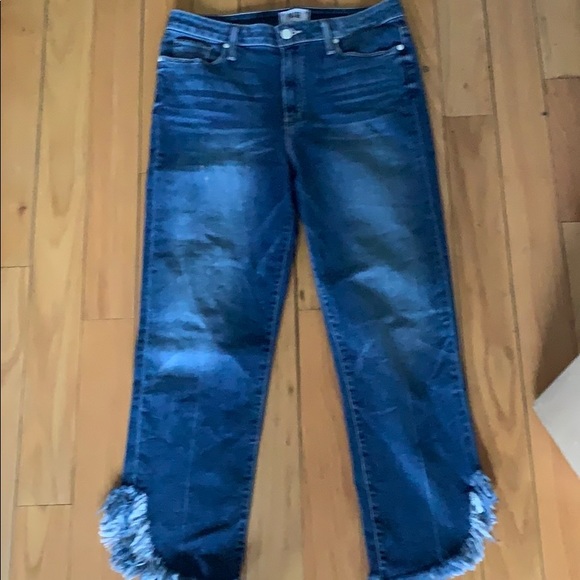 Paige cropped fringe jeans 30"waist - Picture 2 of 2